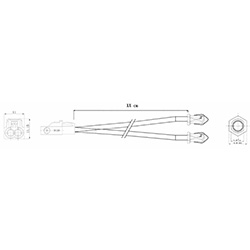 HS-2ports SMAF To FakraZF With RG174 Cable XXcm (3G)_RB